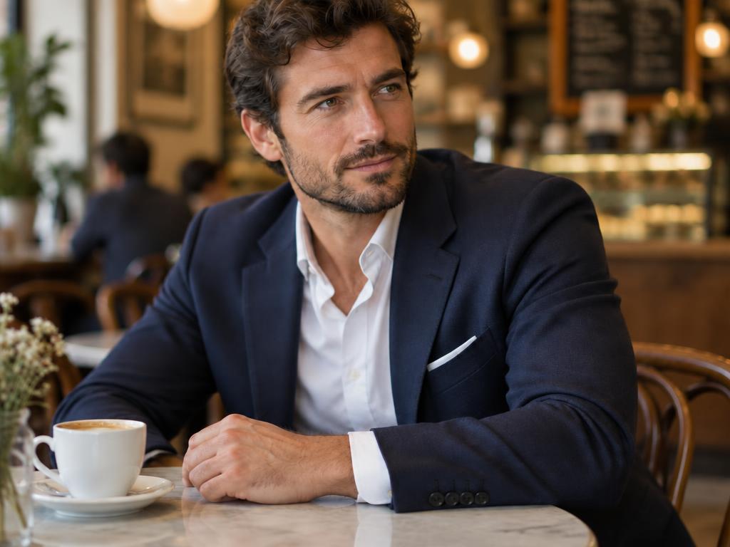 Watch removed from a cafe portrait with the AI image editor
